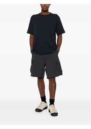 Snow Peak ribbed raglan-sleeve T-shirt - Blue