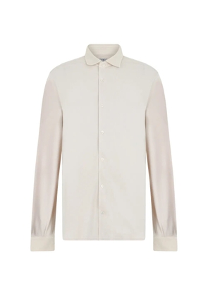 Fedeli long-sleeve button-up shirt - Neutrals