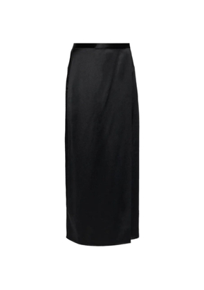 By Malene Birger Pacia satin-effect midi skirt - Black