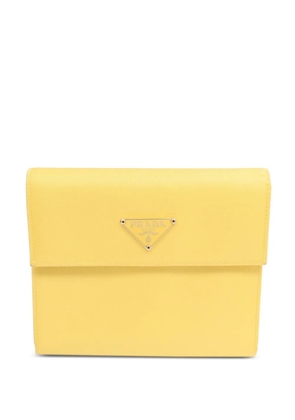 Prada Pre-Owned logo plaque wallet - Yellow
