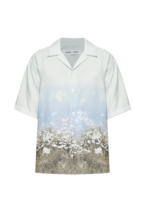 SAMSOE SAMSOE Saayo floral-print short-sleeve shirt - Blue