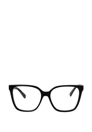 Longchamp logo-plaque square-frame glasses - Black