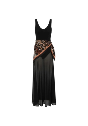 ZIMMERMANN Aster scarf-detail maxi dress - Black