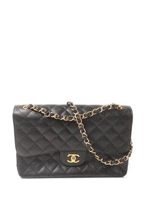 CHANEL Pre-Owned large Classic CC-logo turn-lock shoulder bag - Black
