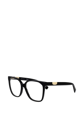 Longchamp logo-plaque square-frame glasses - Black