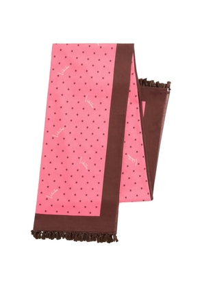 Valentino Garavani cotton sarong with Stelline e Firma starry print with tassel trim - Pink