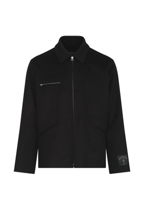 MM6 Maison Margiela double-faced wool zip jacket - Black