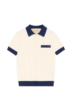 Valentino Garavani cotton polo with VGold - Neutrals