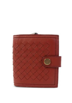 Bottega Veneta Pre-Owned Intrecciato bifold wallet - Red