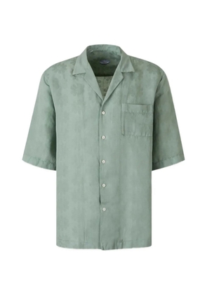 Vincenzo Di Ruggiero floral-jacquard short-sleeve shirt - Green