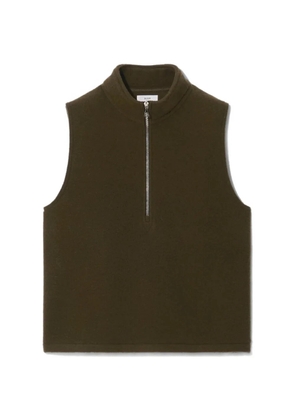 Rier wool half-zip gilet - Brown