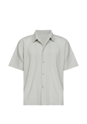 Homme Plissé Issey Miyake pleated short-sleeve shirt - Grey