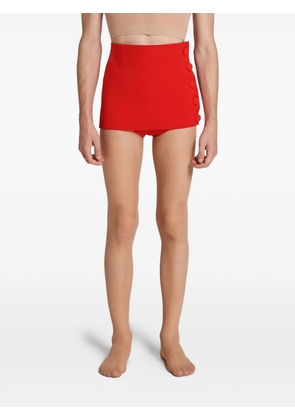 ROT The Demure Pin Up button-fastening shorts - Red