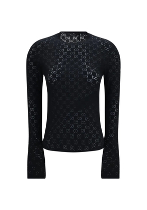Gucci GG devoré top - Black