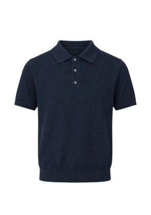 DIKTAT short-sleeve knitted polo shirt - Blue