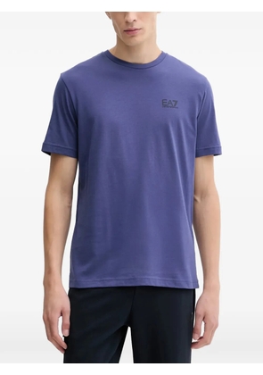 Ea7 Emporio Armani logo-print crew-neck T-shirt - Purple