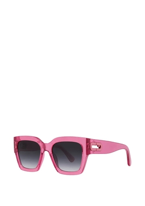 Furla square-frame transparent sunglasses - Pink