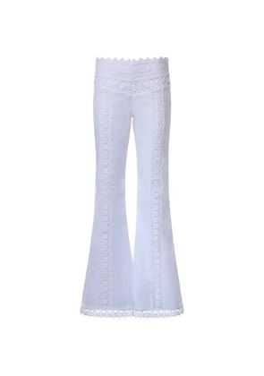 Charo Ruiz Ibiza Vianora lace-trimmed flared trousers - White