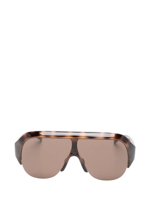 Gucci Eyewear tortoiseshell-effect pilot sunglasses - Brown
