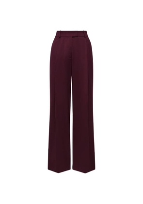 Another Tomorrow pleated wide-leg trousers - Purple