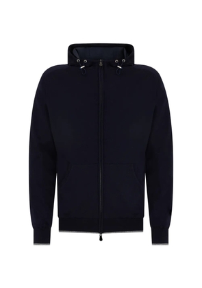 Fedeli hooded zip-up bomber jacket - Blue