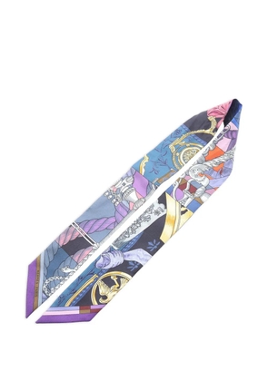 Hermès Pre-Owned 2010s Cavalleria d'Etriers silk scarf - Blue