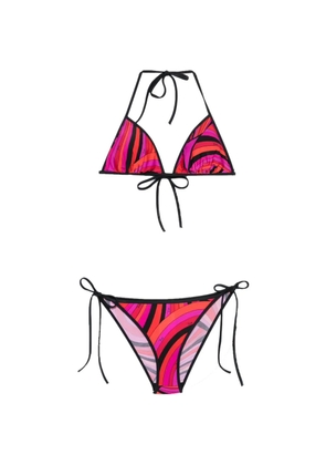 PUCCI Iride-print triangle bikini - Pink