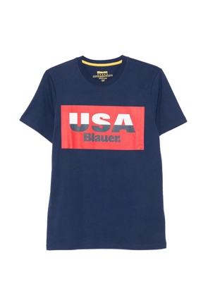 Blauer logo-print cotton T-shirt - Blue