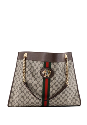 Gucci Pre-Owned Rajah Chain GG Coated Canvas Large tote bag - Brown