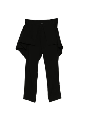 Limi Feu draped layered trousers - Black