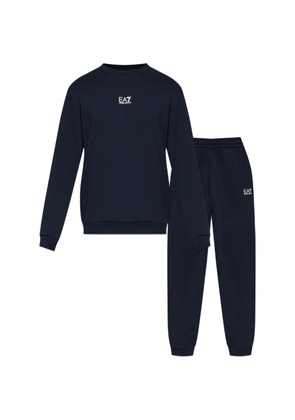 Ea7 Emporio Armani logo-print tracksuit - Blue