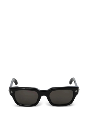 Chrome Hearts logo-plaque rectangle-frame sunglasses - Black