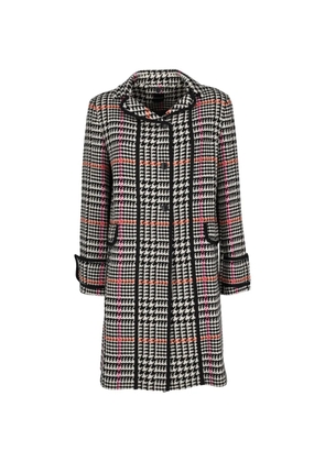 Vintage English style patterned coat - Black