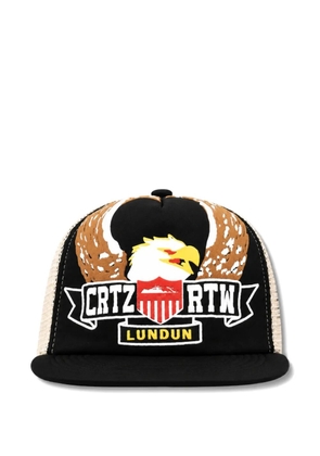 CORTEIZ Dipset logo-print trucker cap - Black