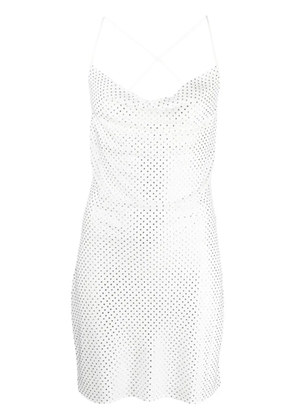 P.A.R.O.S.H. stud-embellished mini dress - White