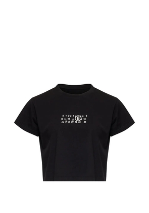 MM6 Maison Margiela flipped-print overdyed T-shirt - Black
