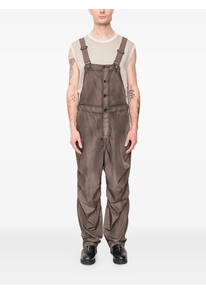 The Viridi-Anne Object Dyed overalls - Brown