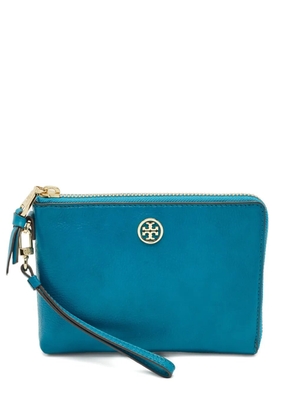 Tory Burch 2010s zip wristlet clutch bag - Blue