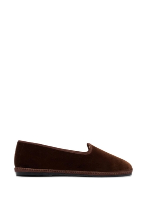 Scarosso William IV velvet slippers - Brown