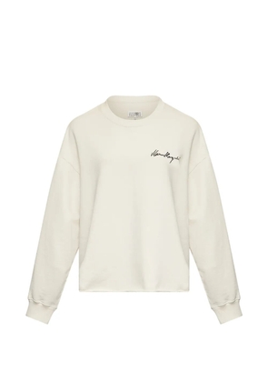 MM6 Maison Margiela handwritten-print sweatshirt - Neutrals