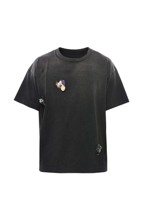 Givenchy washed-effect appliqué T-shirt - Grey