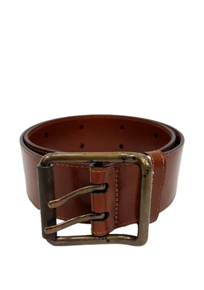 Burberry Pre-Owned Double Holed leather belt - Brown