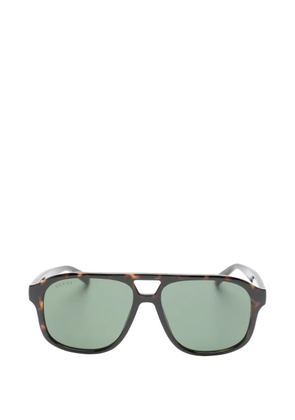 Gucci Eyewear tortoiseshell-effect sunglasses - Brown