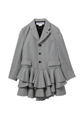 Comme Des Garçons Comme Des Garçons pied-du-poul blazer - Black