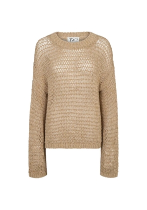 TWP Open Range ribbed hem sweater - Brown