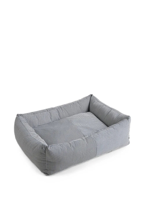 HAY striped zip-fastening pet bed - White