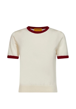 Guest In Residence Airy featherweight cashmere T-shirt - Neutrals