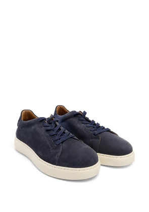 Poche Paris lace-up suede sneakers - Blue