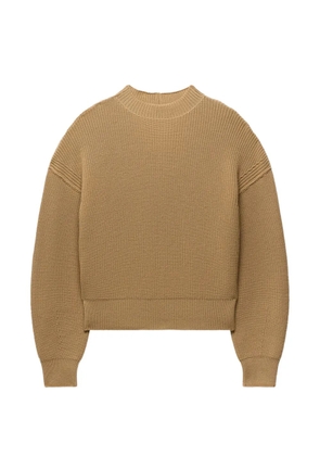 Another Tomorrow ribbed dropped-shoulder sweater - Neutrals