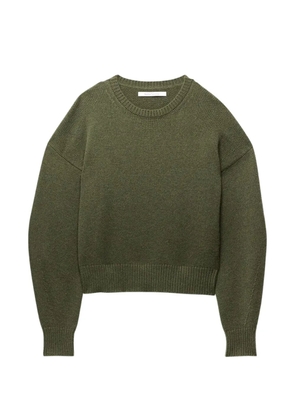 Another Tomorrow darted cashmere sweater - Green